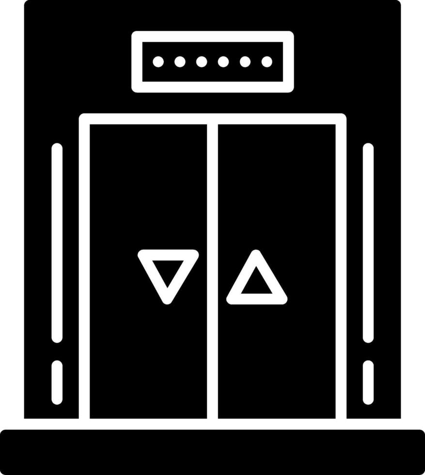 Elevator Glyph Icon vector