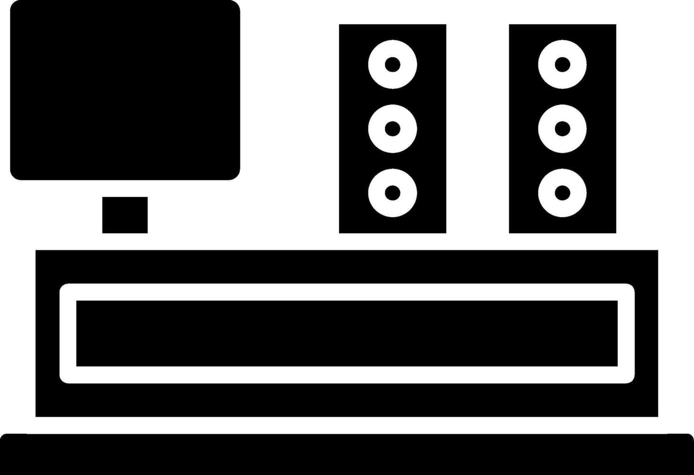 Entertainment Glyph Icon vector