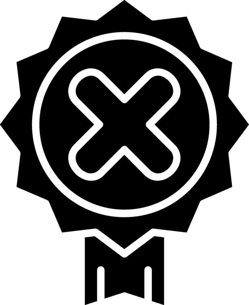Rejected Glyph Icon vector