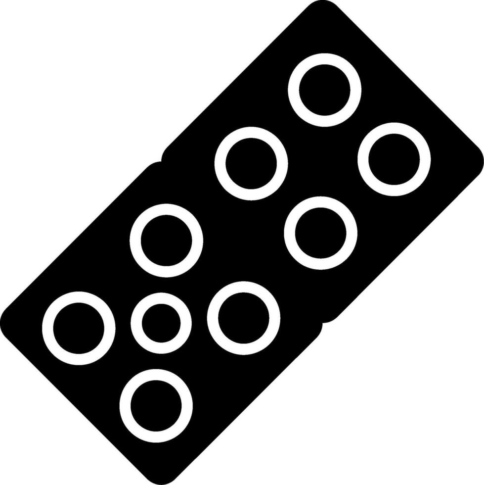 Domino Glyph Icon vector