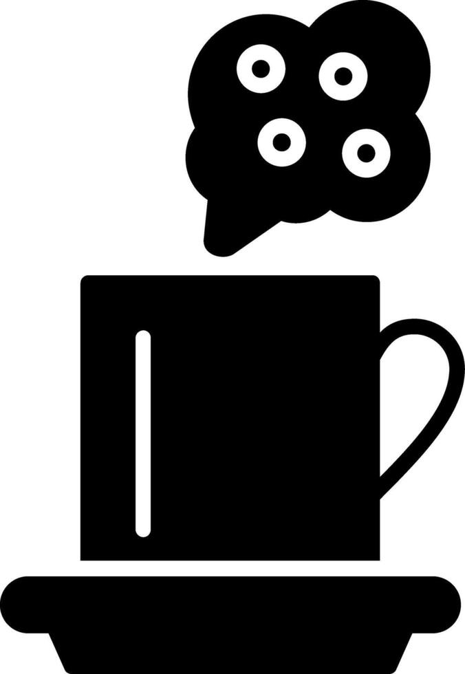 Steam Glyph Icon vector