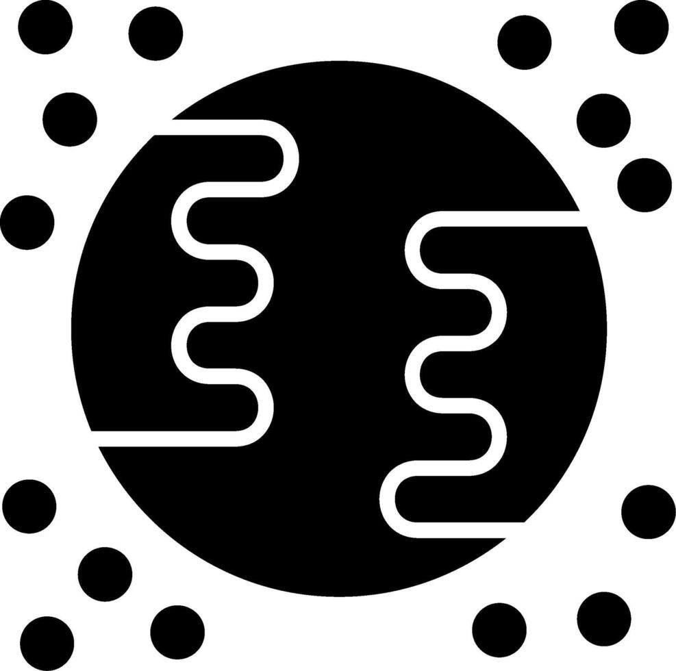 Globe Glyph Icon vector