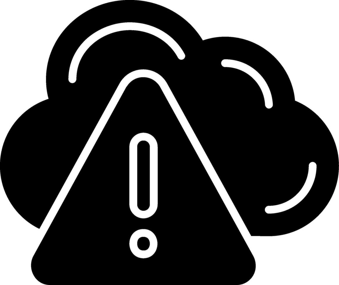Hazardous Glyph Icon vector