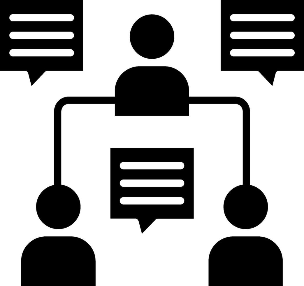 Group Glyph Icon vector