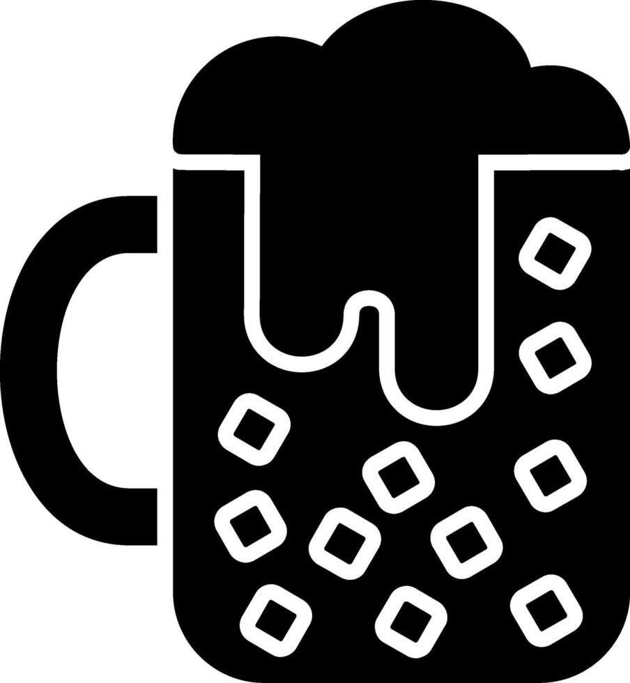 Ice Glyph Icon vector