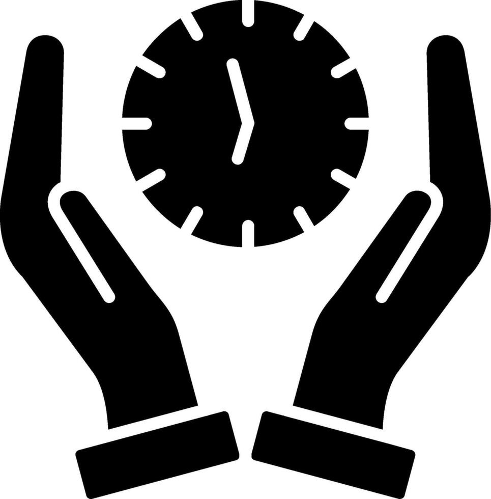 Hands Glyph Icon vector
