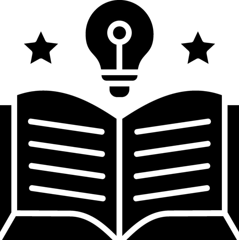 Learn More Glyph Icon vector
