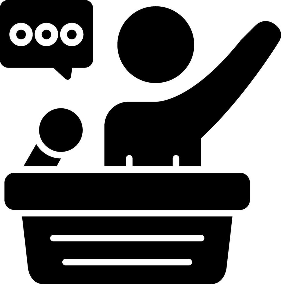 Motivation Glyph Icon vector