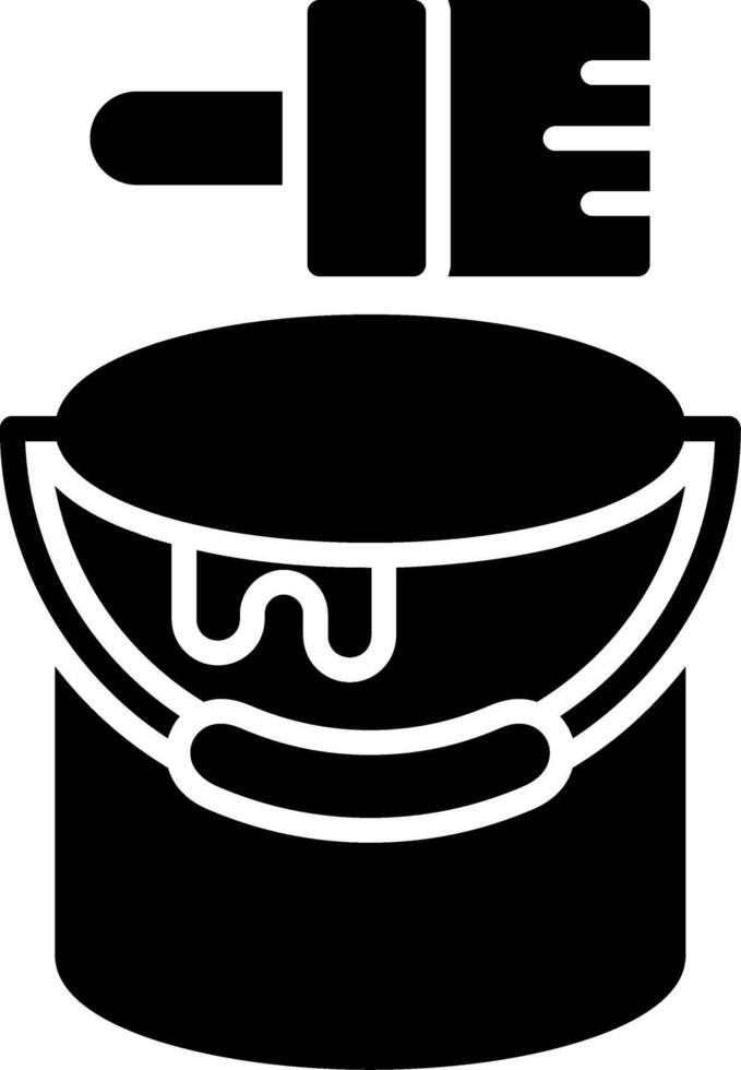 Paint Glyph Icon vector