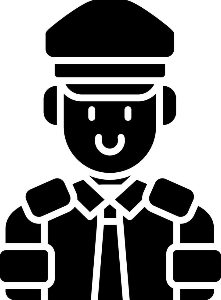 Police Glyph Icon vector