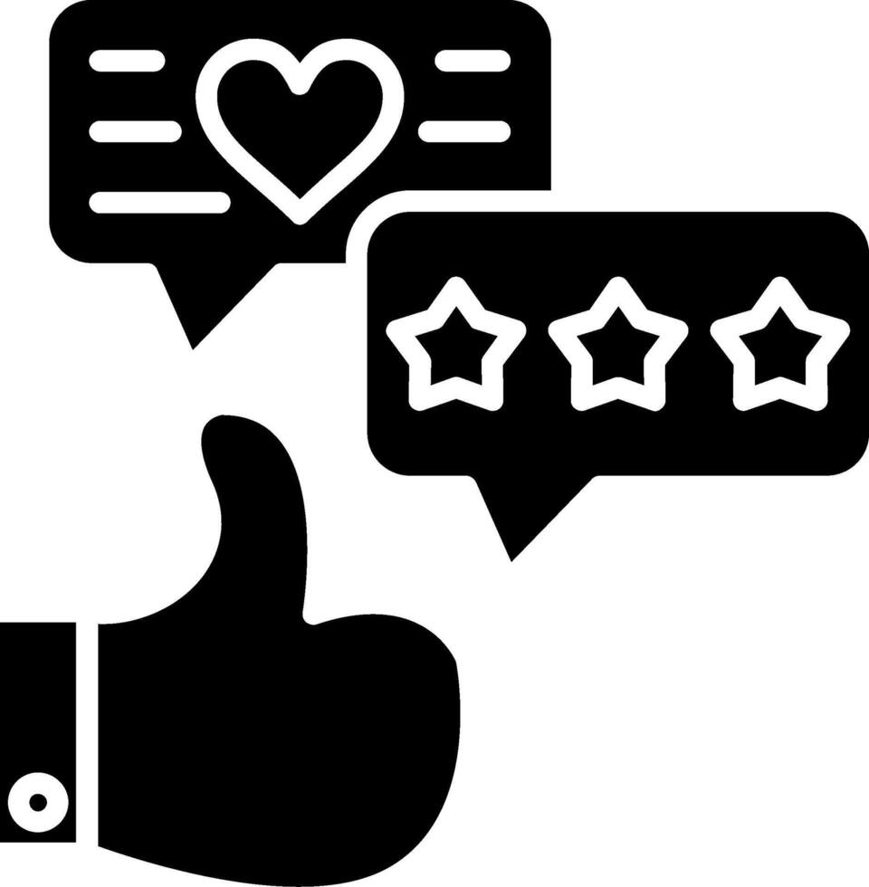 Review Glyph Icon vector