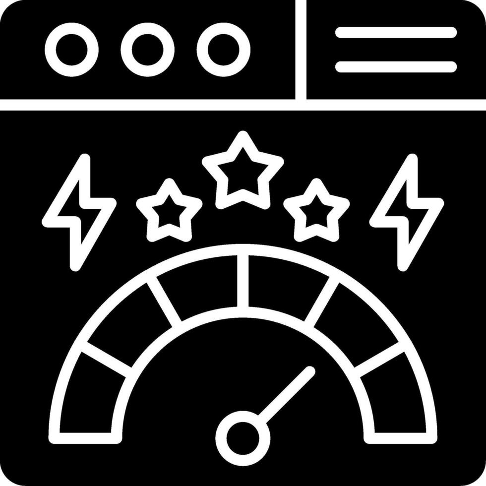 Stress Test Glyph Icon vector