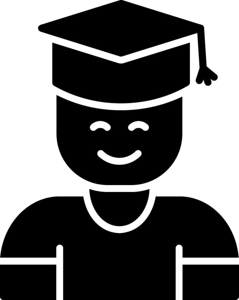 Student Glyph Icon vector