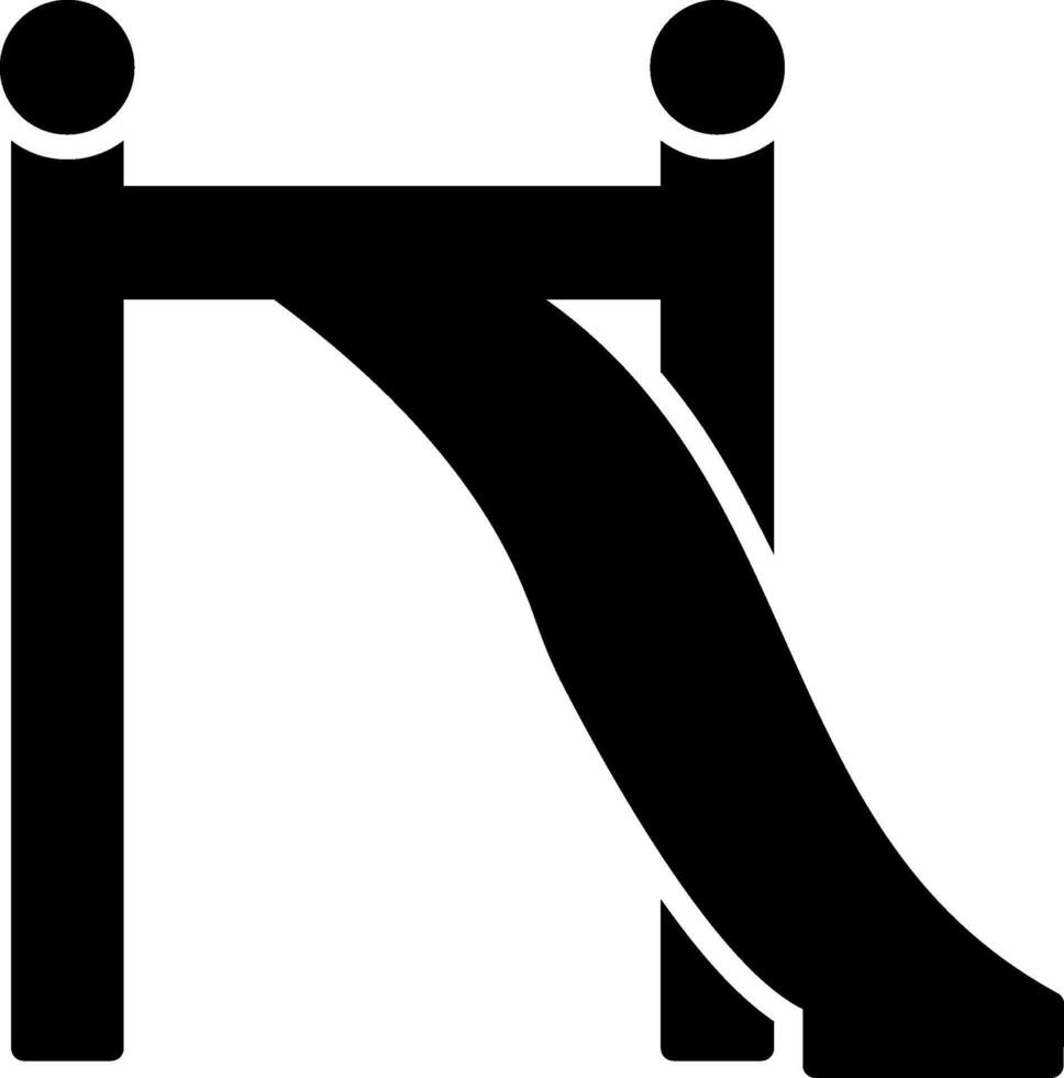 Slide Glyph Icon vector