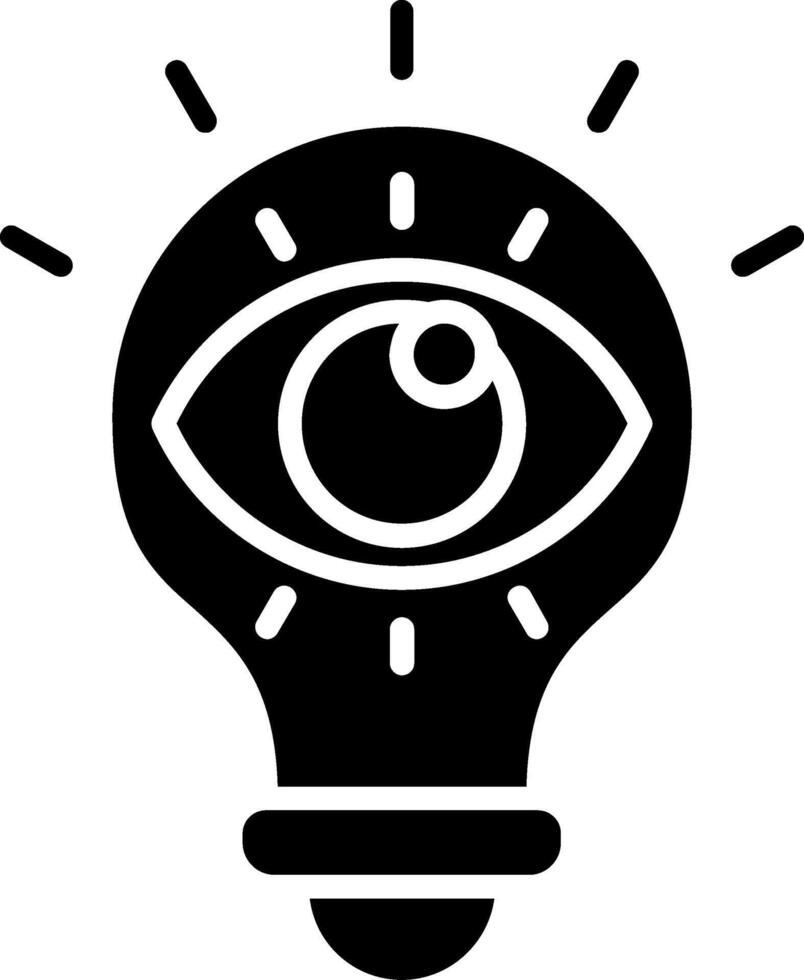 Vision Glyph Icon vector