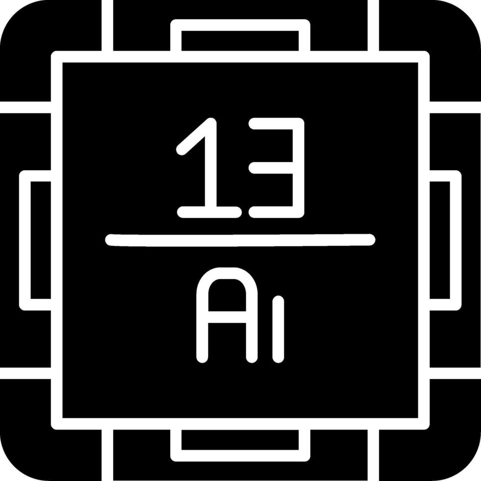 Aluminium Glyph Icon vector