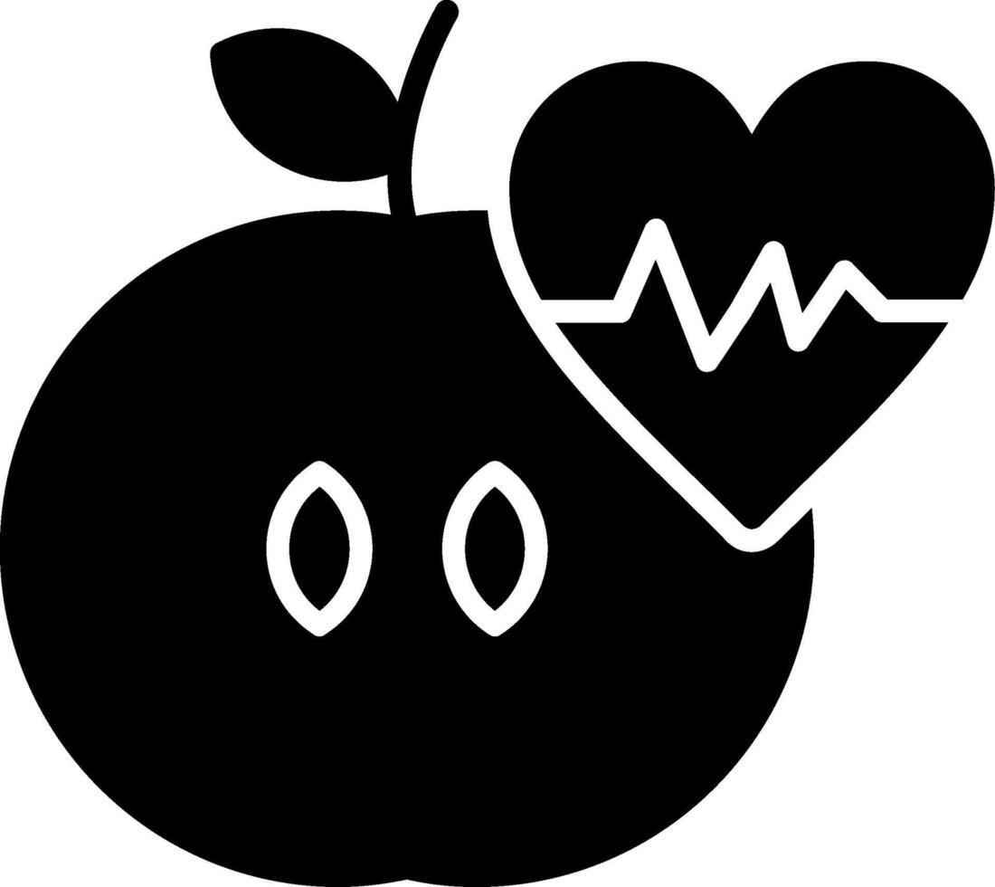 Apple Glyph Icon vector