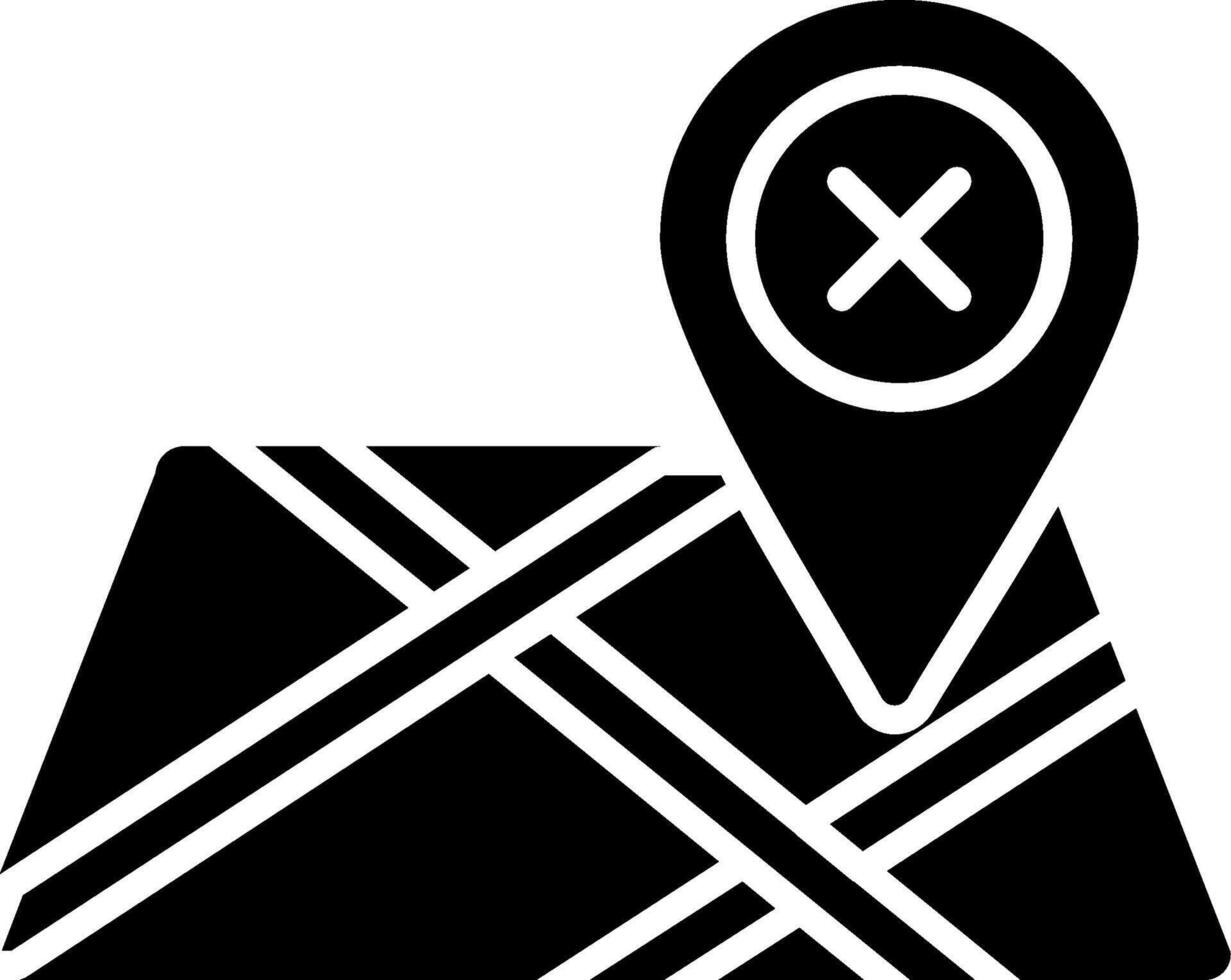 Wrong Glyph Icon vector