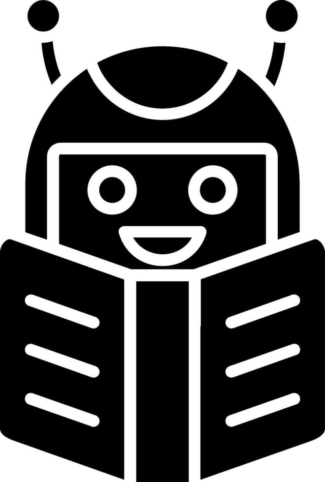 Bot Glyph Icon vector