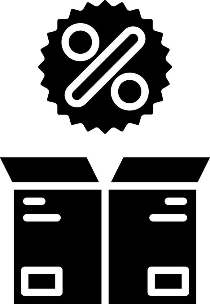 Delivery Box Glyph Icon vector