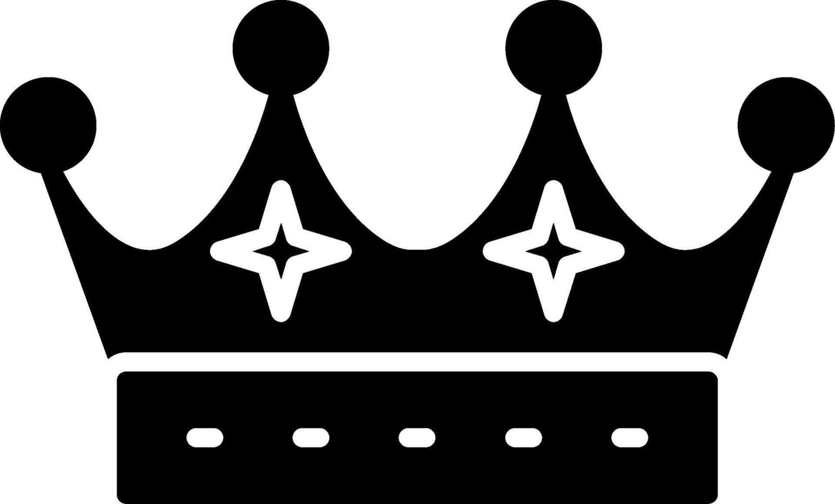 Crown Glyph Icon vector