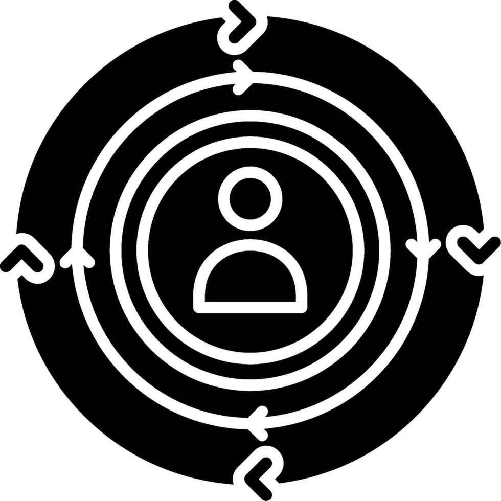 Cycle Glyph Icon vector
