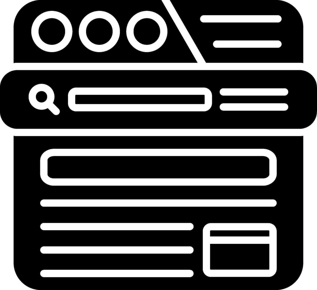 Form Glyph Icon vector