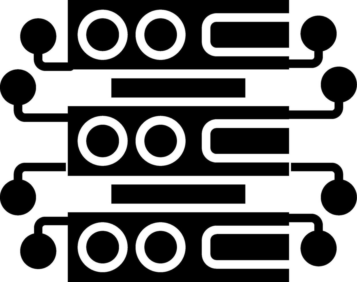 Database Glyph Icon vector