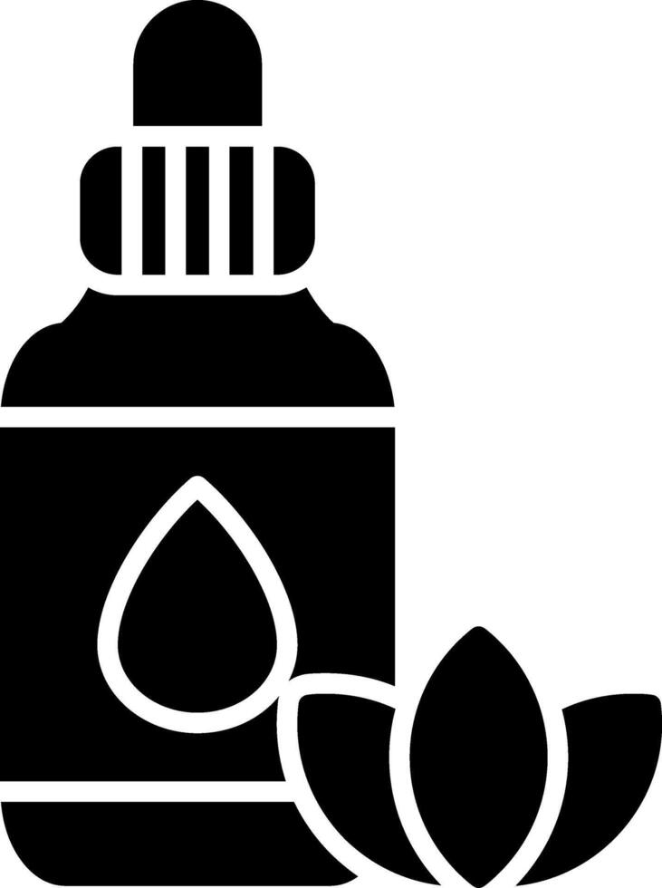 Essential Oil Glyph Icon vector