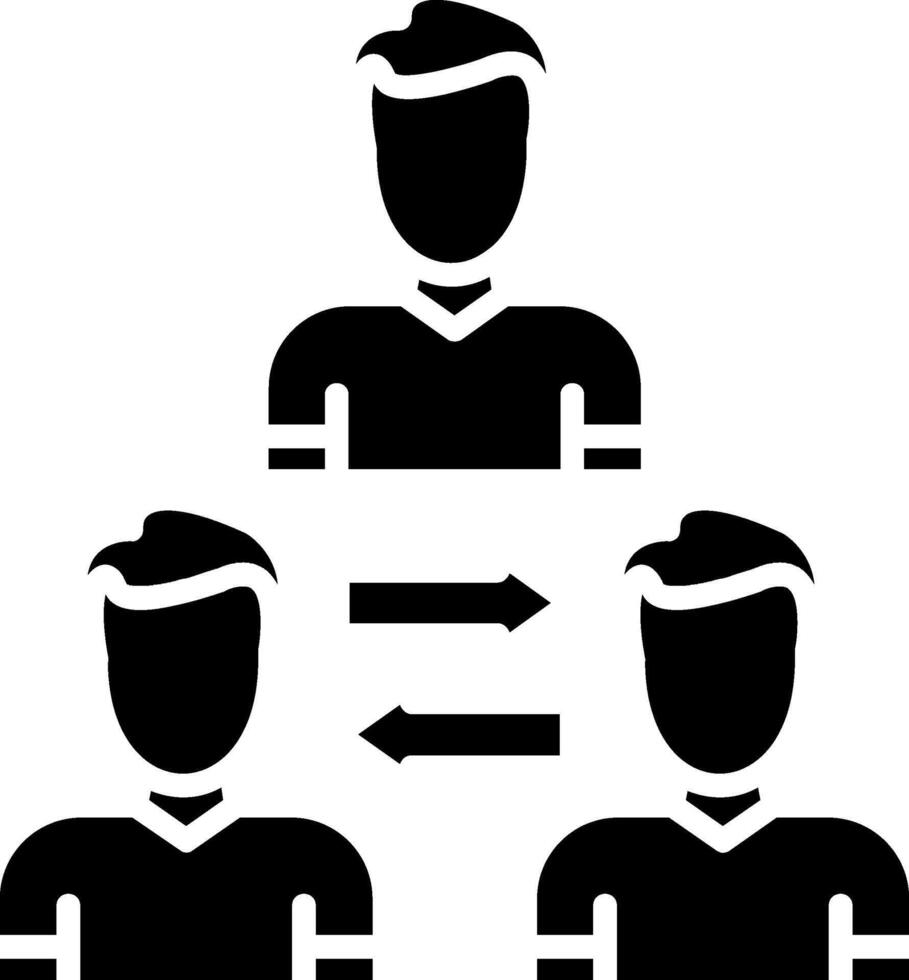 Intermediary Glyph Icon vector