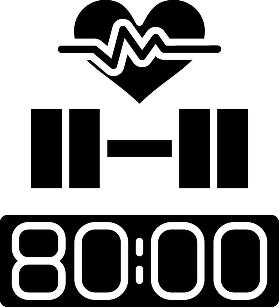 Gym Glyph Icon vector