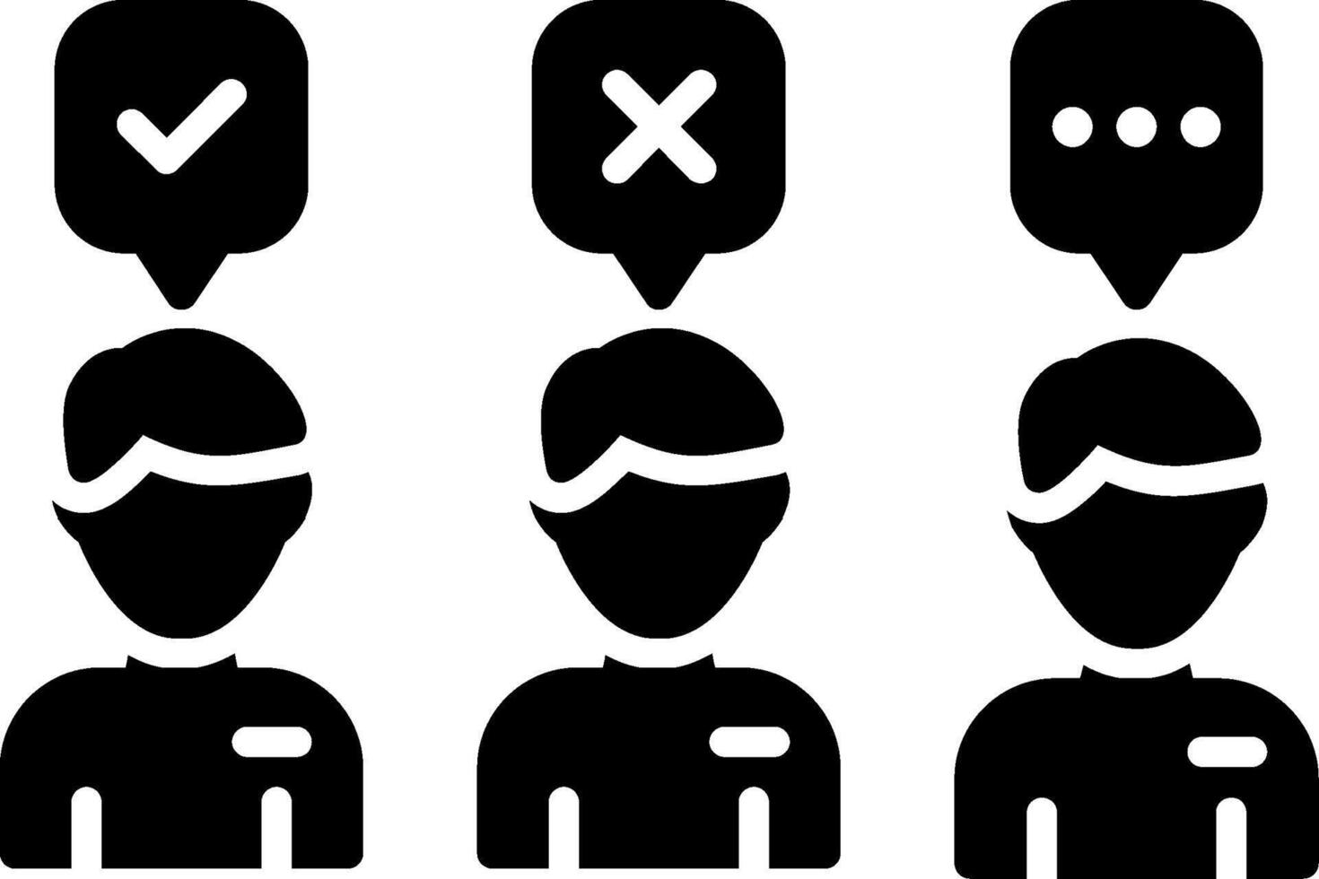 Recruitment Glyph Icon vector
