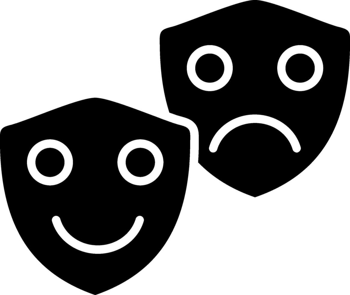 Role Playing Glyph Icon vector