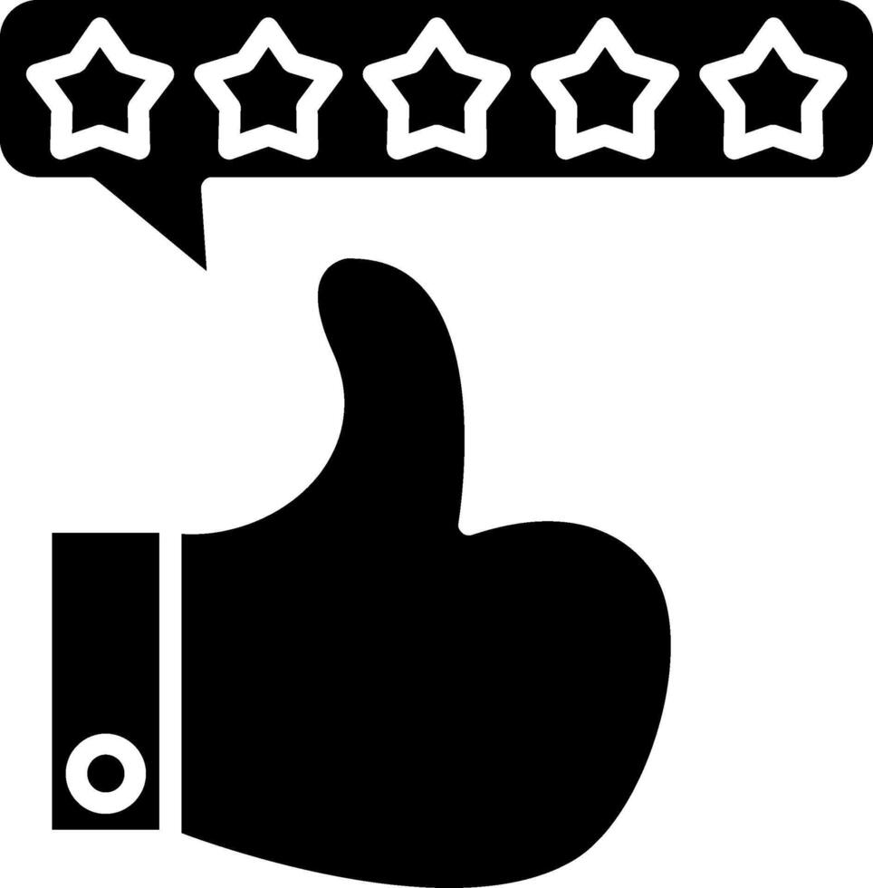 Review Glyph Icon vector