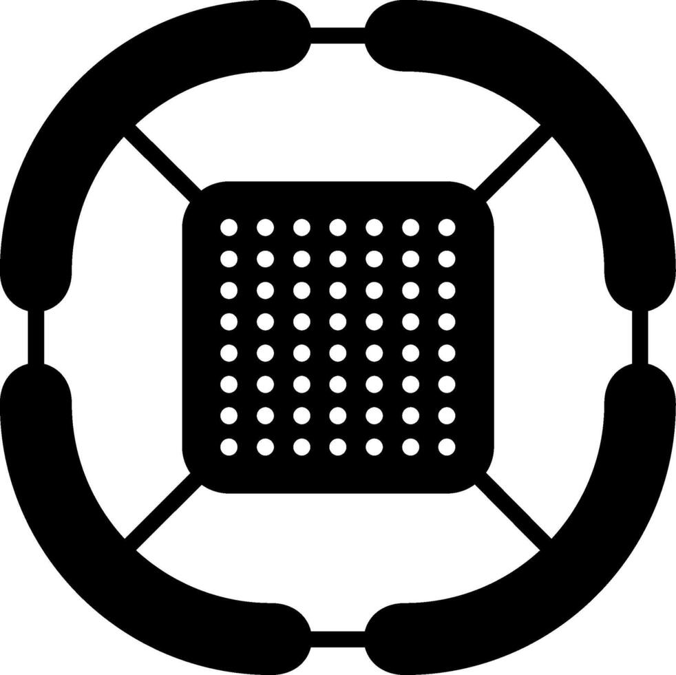 Mizu Gumo Glyph Icon vector