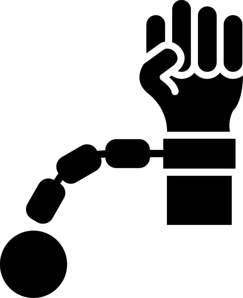 Slave Glyph Icon vector