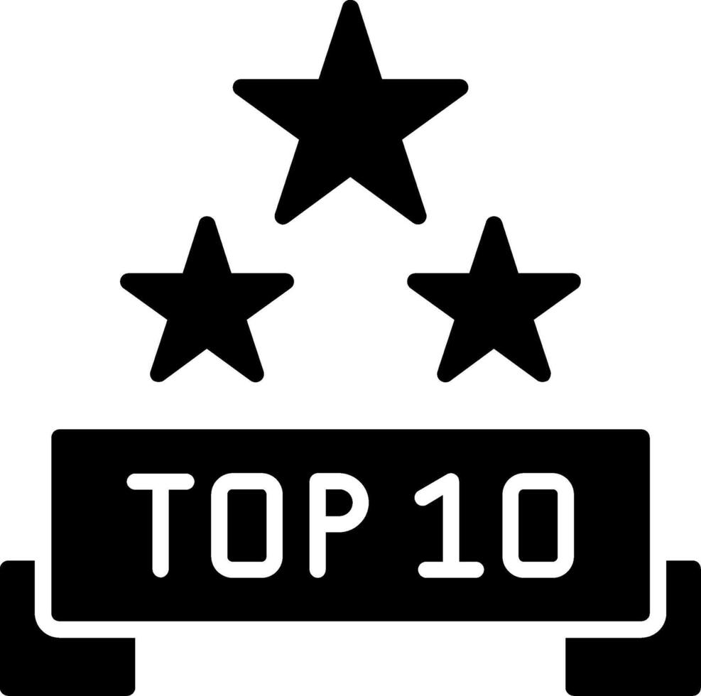Top 10 Glyph Icon vector