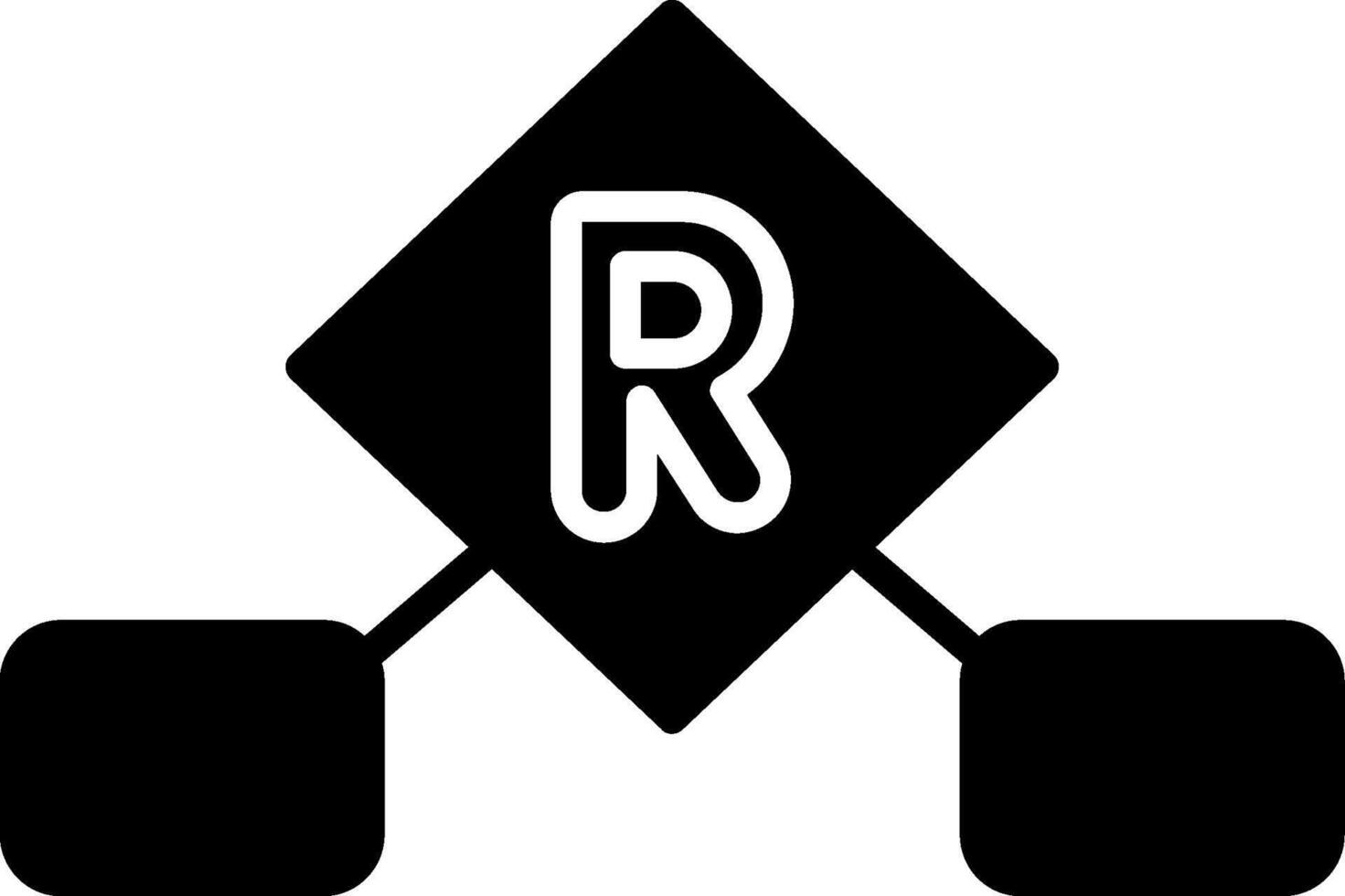 Relationship Glyph Icon vector