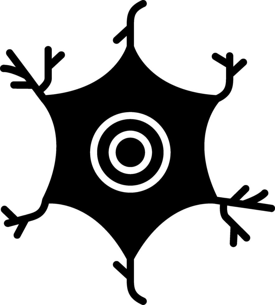 Astrocyte Glyph Icon vector