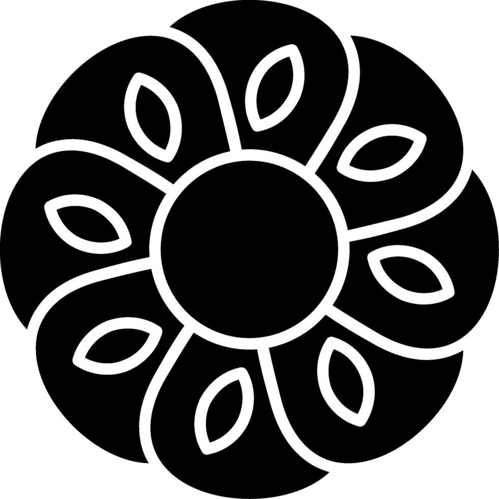 Alpine Forget Me Not Glyph Icon vector