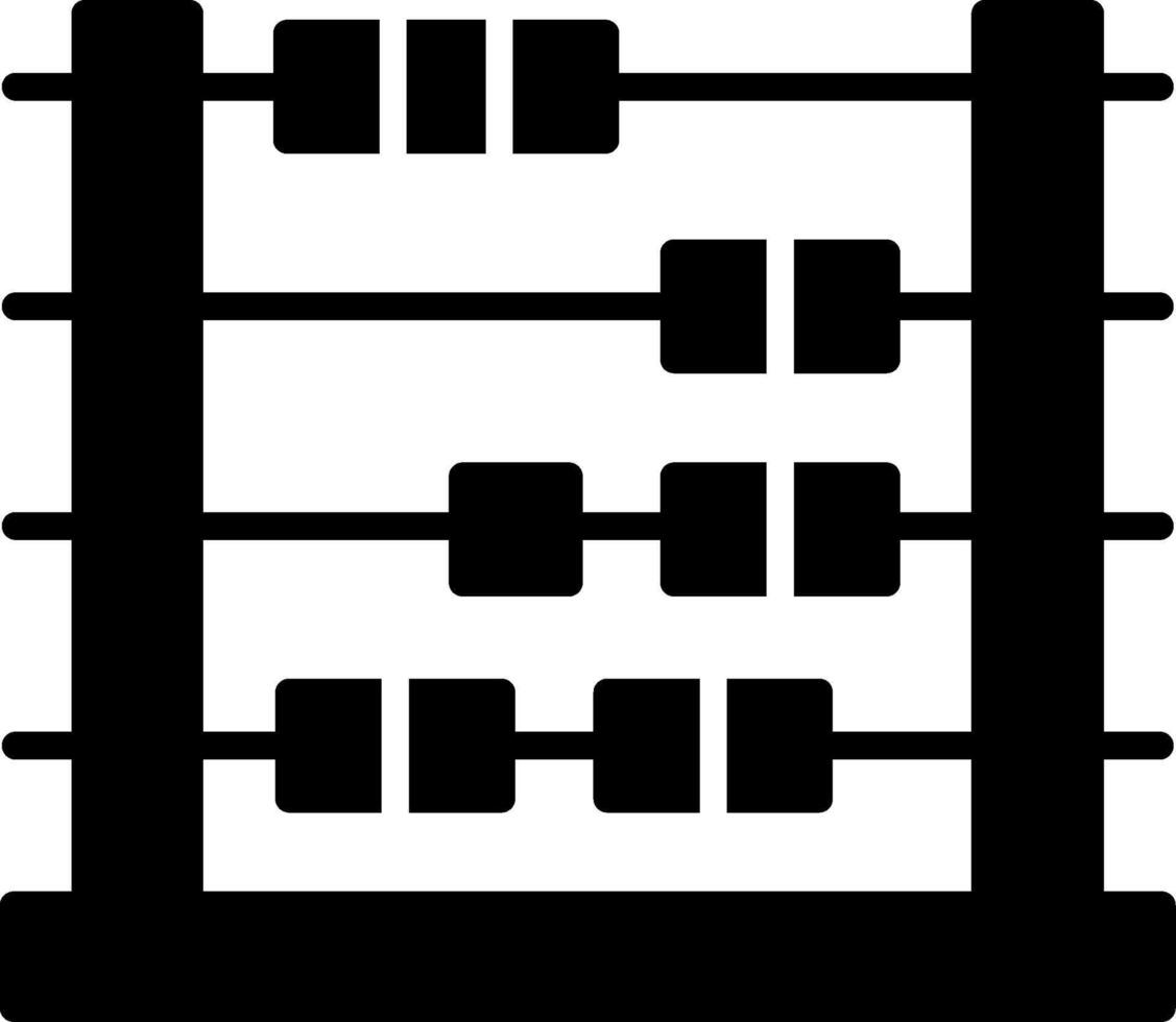 Abacus Glyph Icon vector