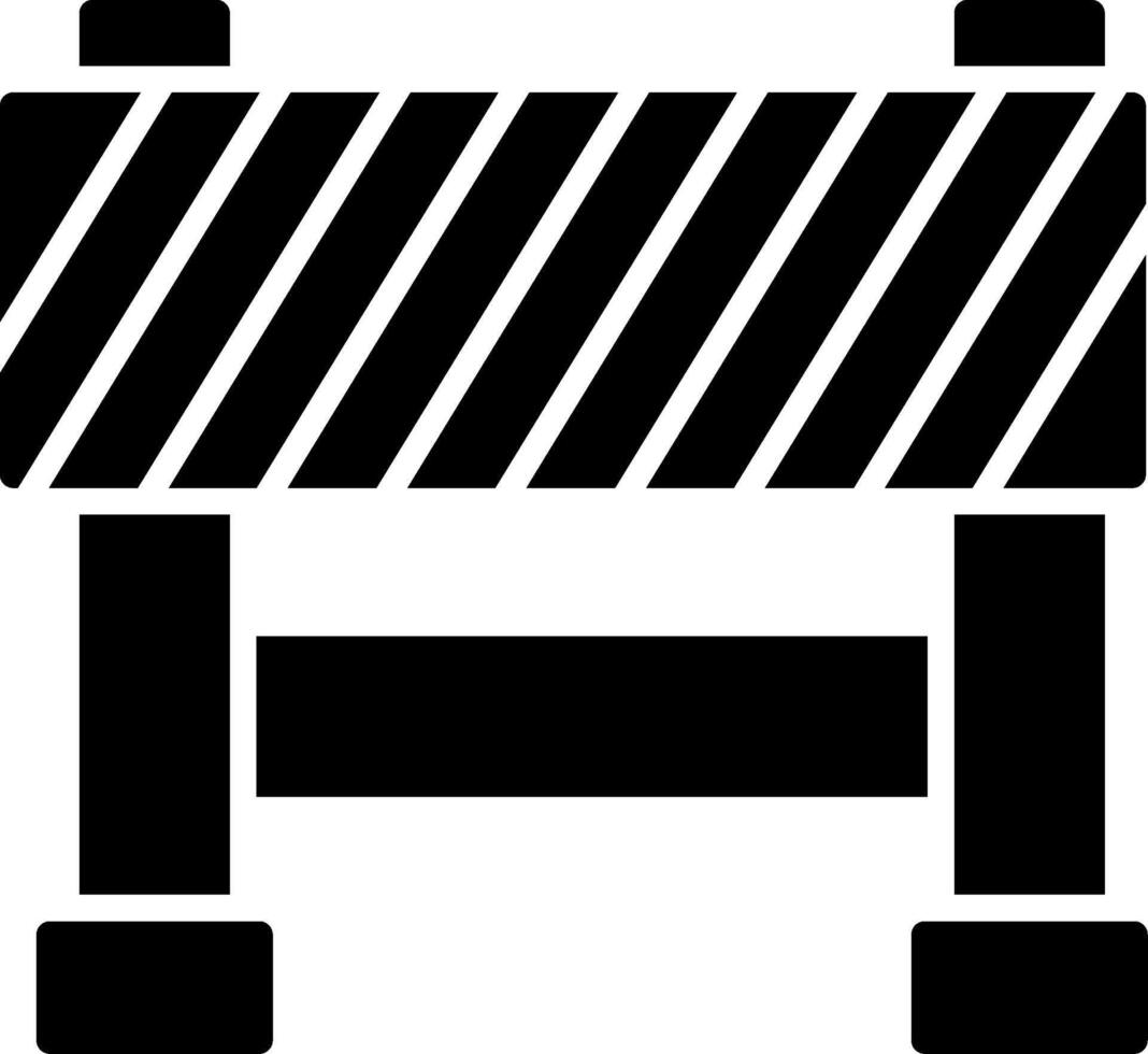 Barrier Glyph Icon vector