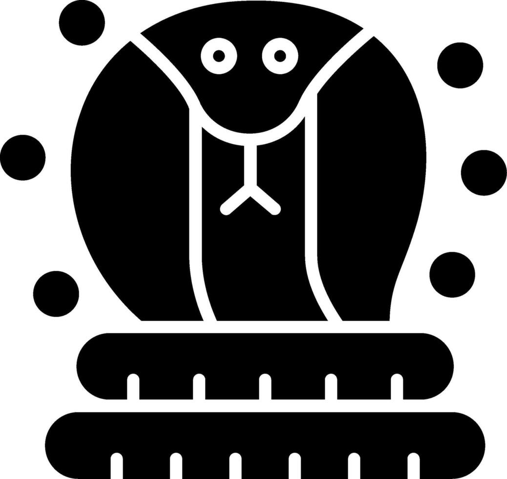 Cobra Glyph Icon vector