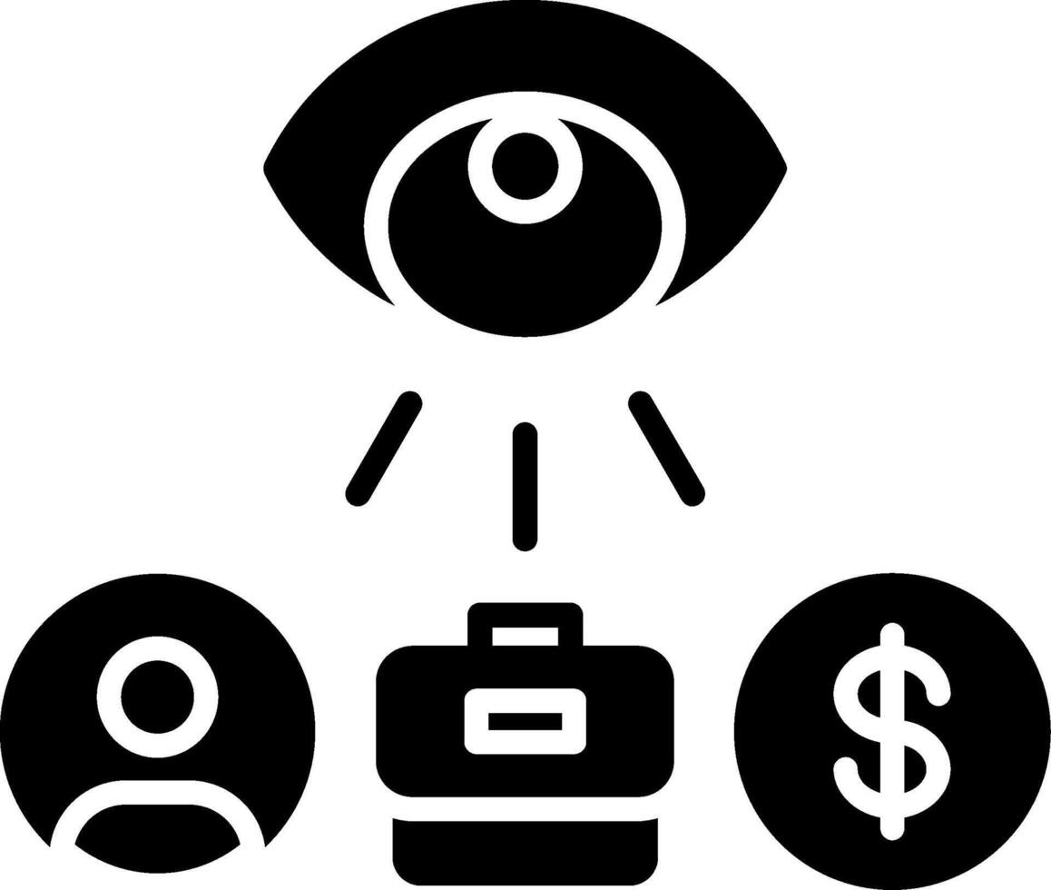 Control Glyph Icon vector