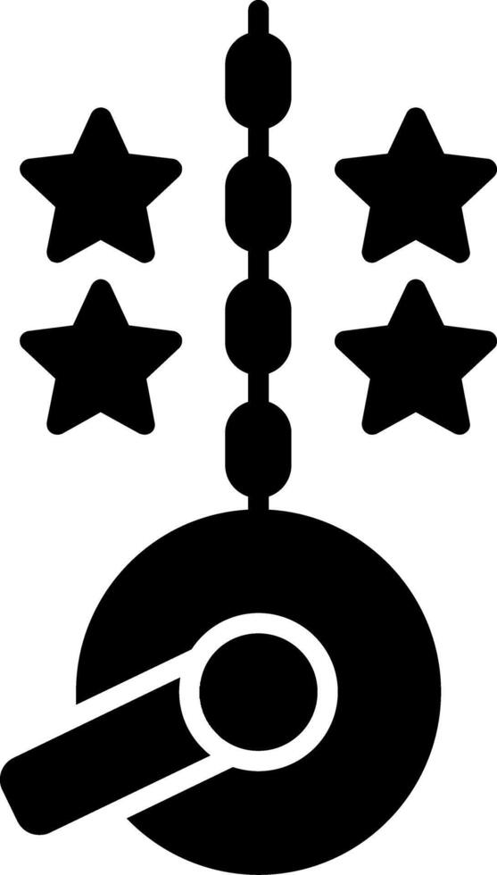 Gong Glyph Icon vector