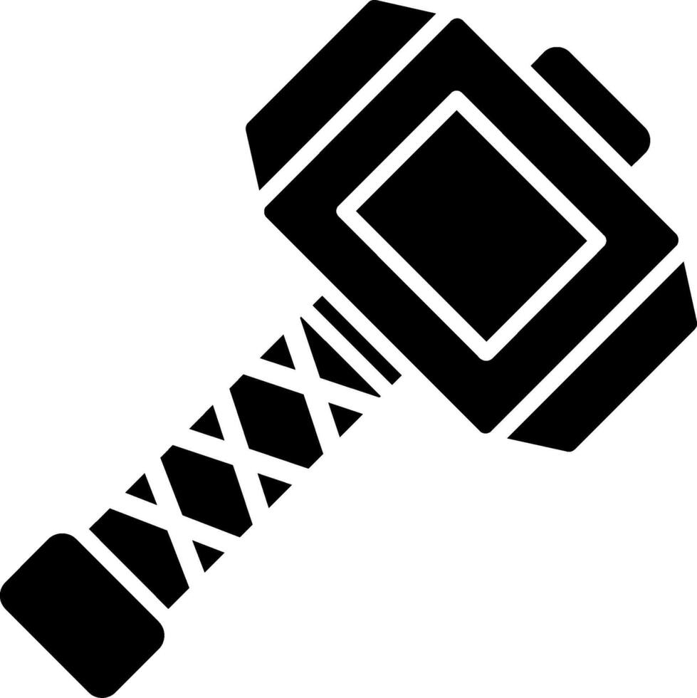 Hammer Glyph Icon vector