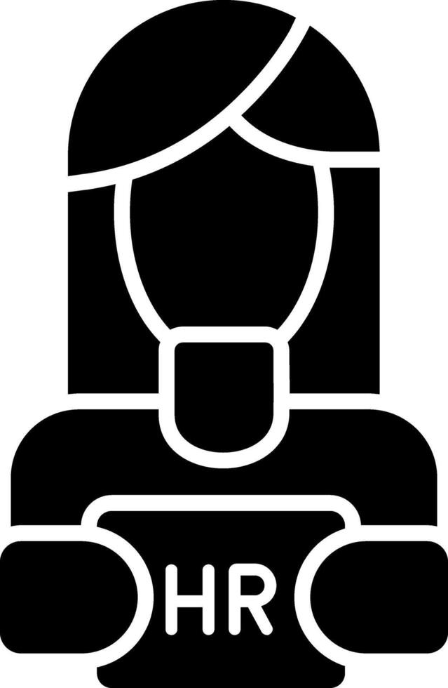 Human Resource Glyph Icon vector
