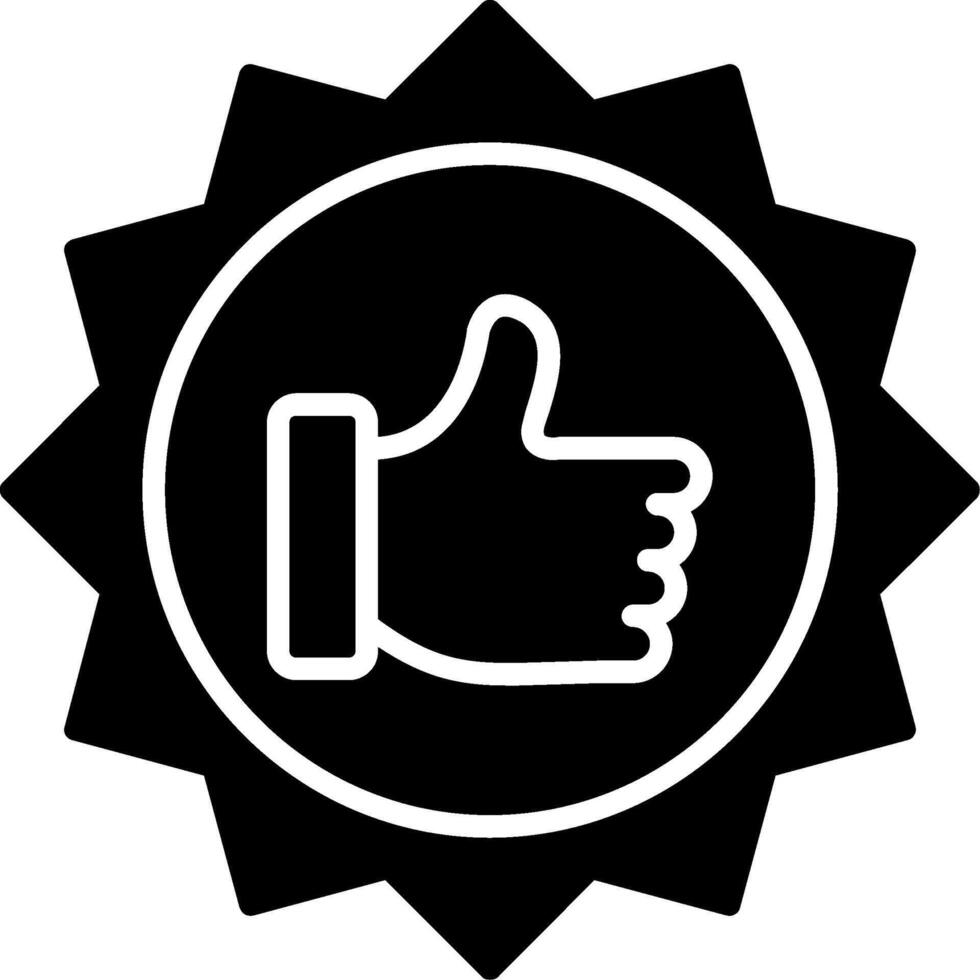 Good Job Glyph Icon vector