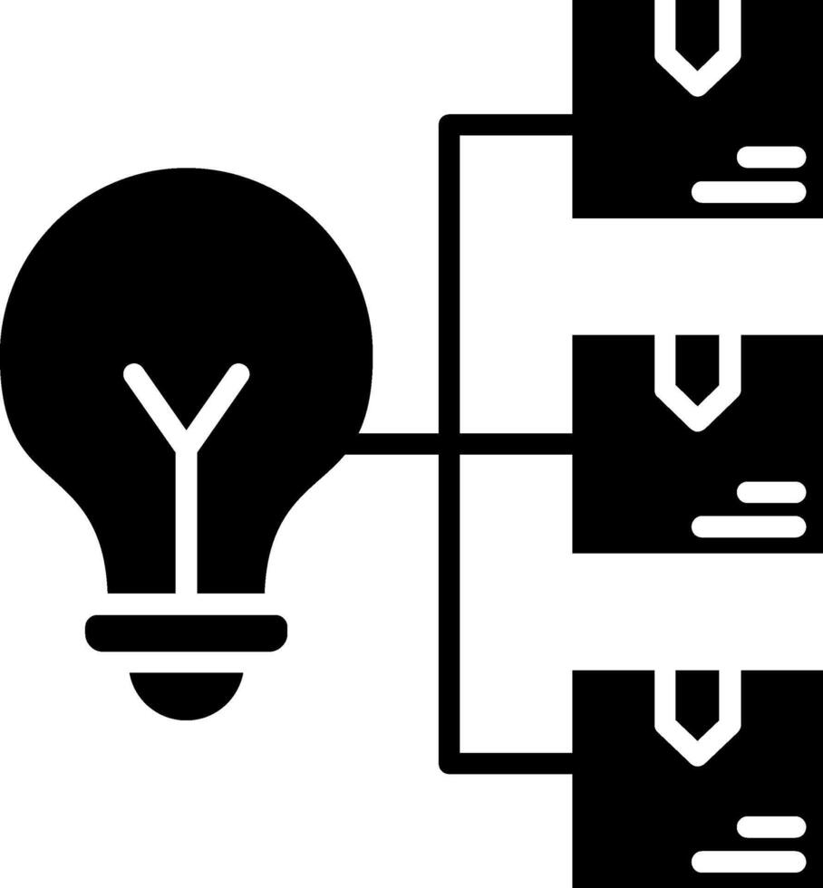Idea Glyph Icon vector
