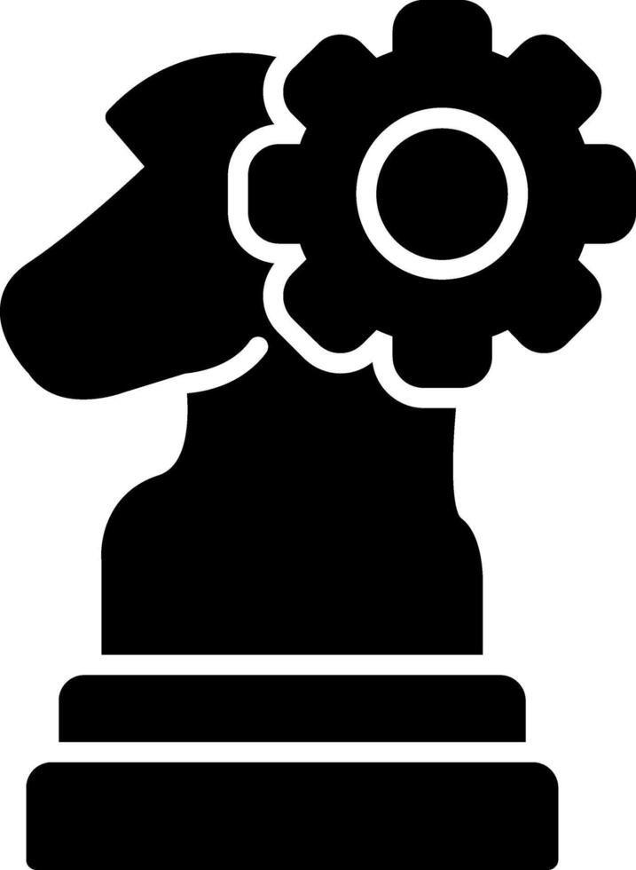 Strategy Development Glyph Icon vector